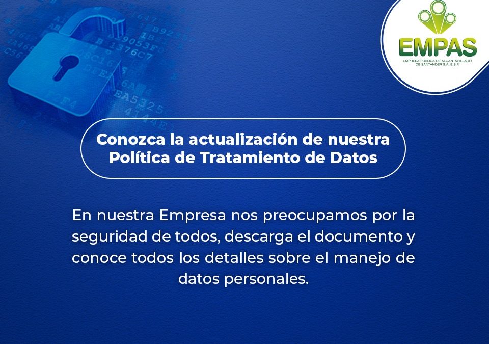 EMPAS actualizó la política de protección de información