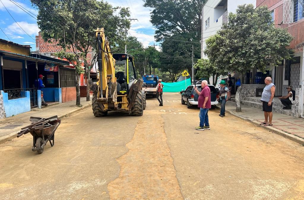 EMPAS inició pavimentación en barrio Santander