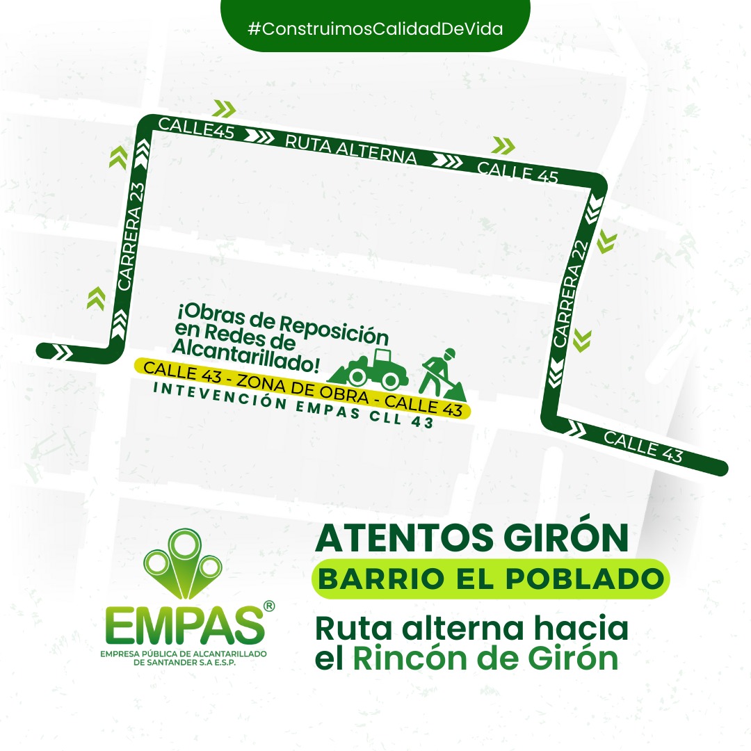 Cierre vial Girón